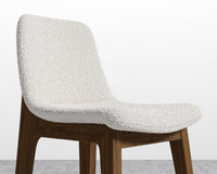 Aubrey Counter Stool - Pearl -  Walnut Stain