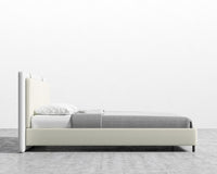 Abigail Bed - King - PU Leather - Monaco Cream