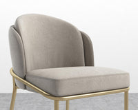 Angelo Counter Stool - Venice Suede - Latte - Brass