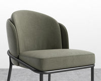 Angelo Counter Stool - Venice Suede - Sage - Black