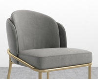 Angelo Counter Stool - Venice Suede - Strato - Brass