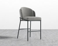 Angelo Counter Stool - Venice Suede - Strato - Black