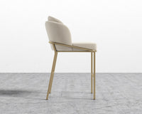 Angelo Counter Stool - Plush Velvet - Warm Taupe - Brass