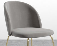 Iris Chair - Plush Velvet Dusk - Brass Base