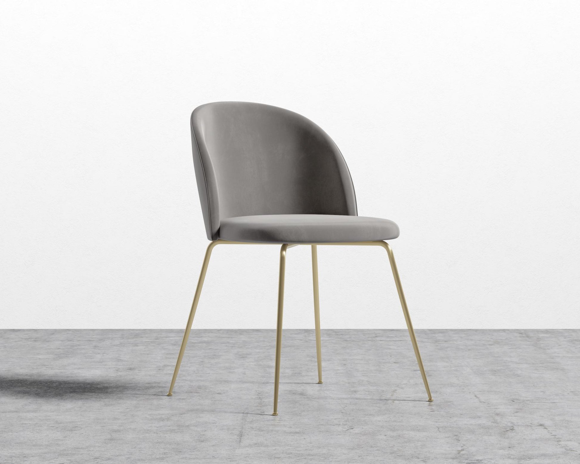 Iris Chair - Plush Velvet Dusk - Brass Base