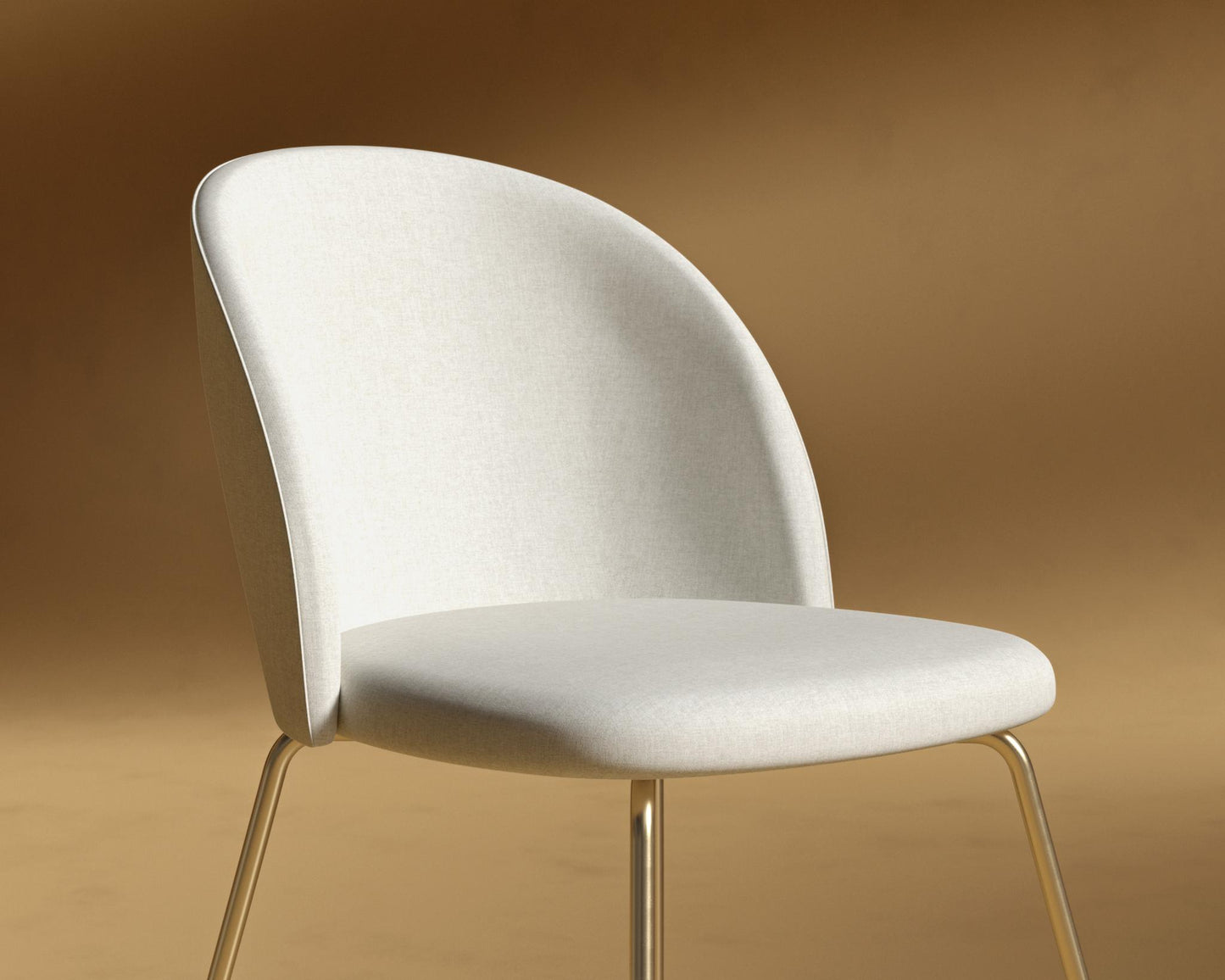 Iris_Chair_Modern_Felt_Alesund - Brass