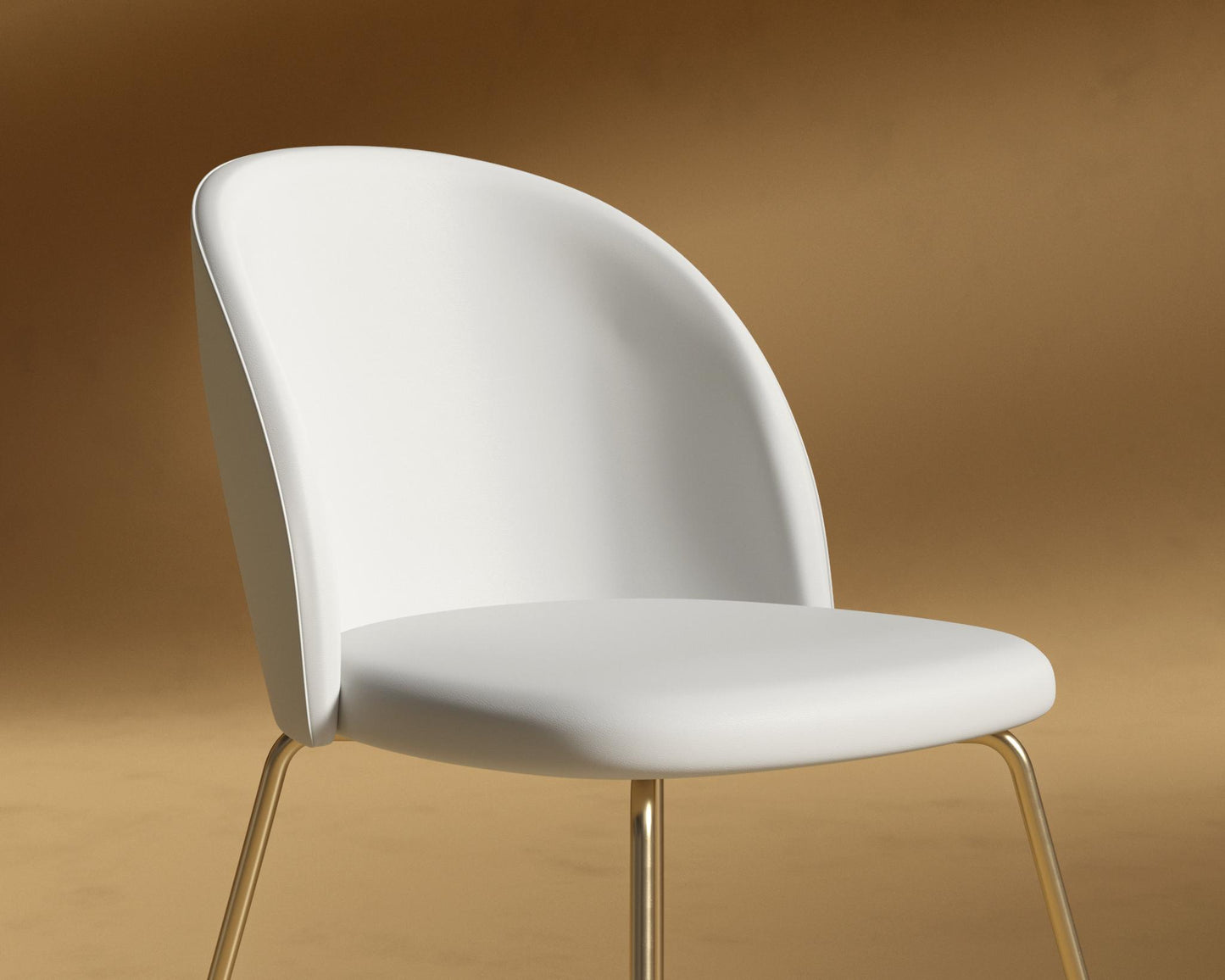 Iris_Chair_Microfiber_Leather_Trento_Eggshell - Brass