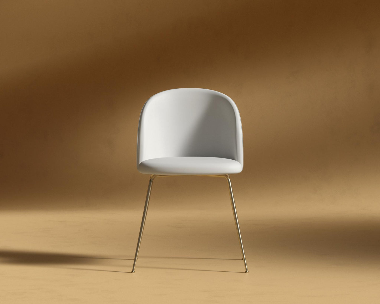 Iris_Chair_Microfiber_Leather_Trento_Eggshell - Brass