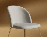 Iris_Chair_Microfiber_Leather_Trento_Taupe - Brass