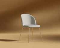 Iris_Chair_Microfiber_Leather_Trento_Taupe - Brass