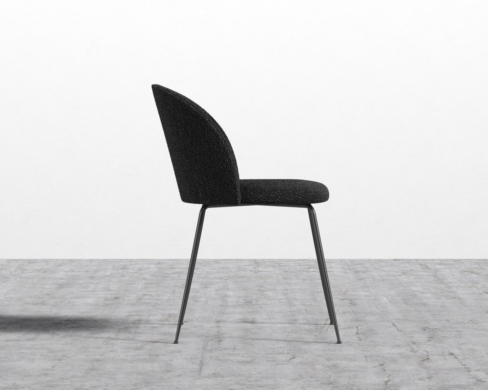 Iris Chair - Chatou Boucle - Caviar - Black Base