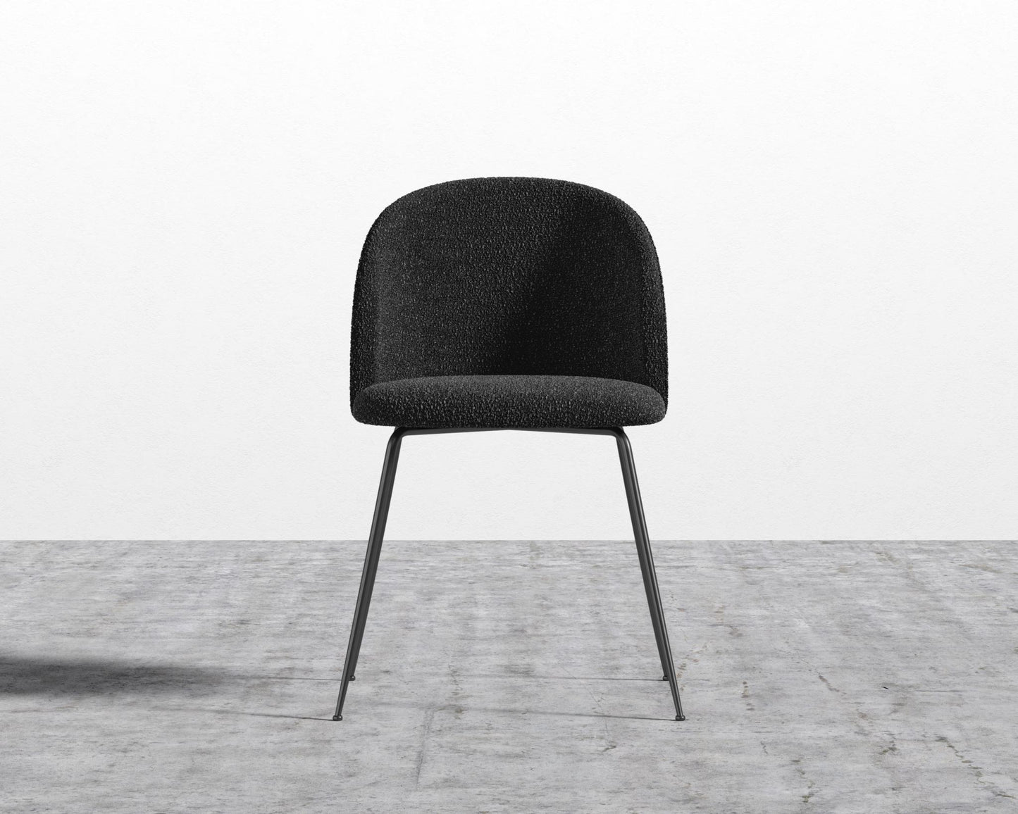 Iris Chair - Chatou Boucle - Caviar - Black Base
