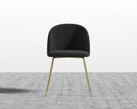 Iris Chair - Chatou Boucle - Caviar - Brass Base