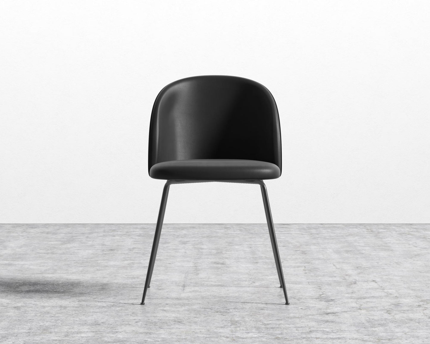 Iris Chair - Microfiber - Trento Jet Black - Black Base