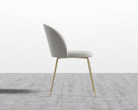 Iris Chair - Venice Vegan Suede - Chiffon - Brass Base
