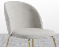Iris Chair - Venice Vegan Suede - Chiffon - Brass Base