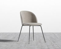 Iris Chair - Venice Vegan Suede - Latte - Black Base