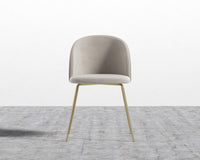 Iris Chair - Venice Vegan Suede - Latte - Brass Base
