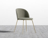 Iris Chair - Venice Vegan Suede - Sage - Brass Base