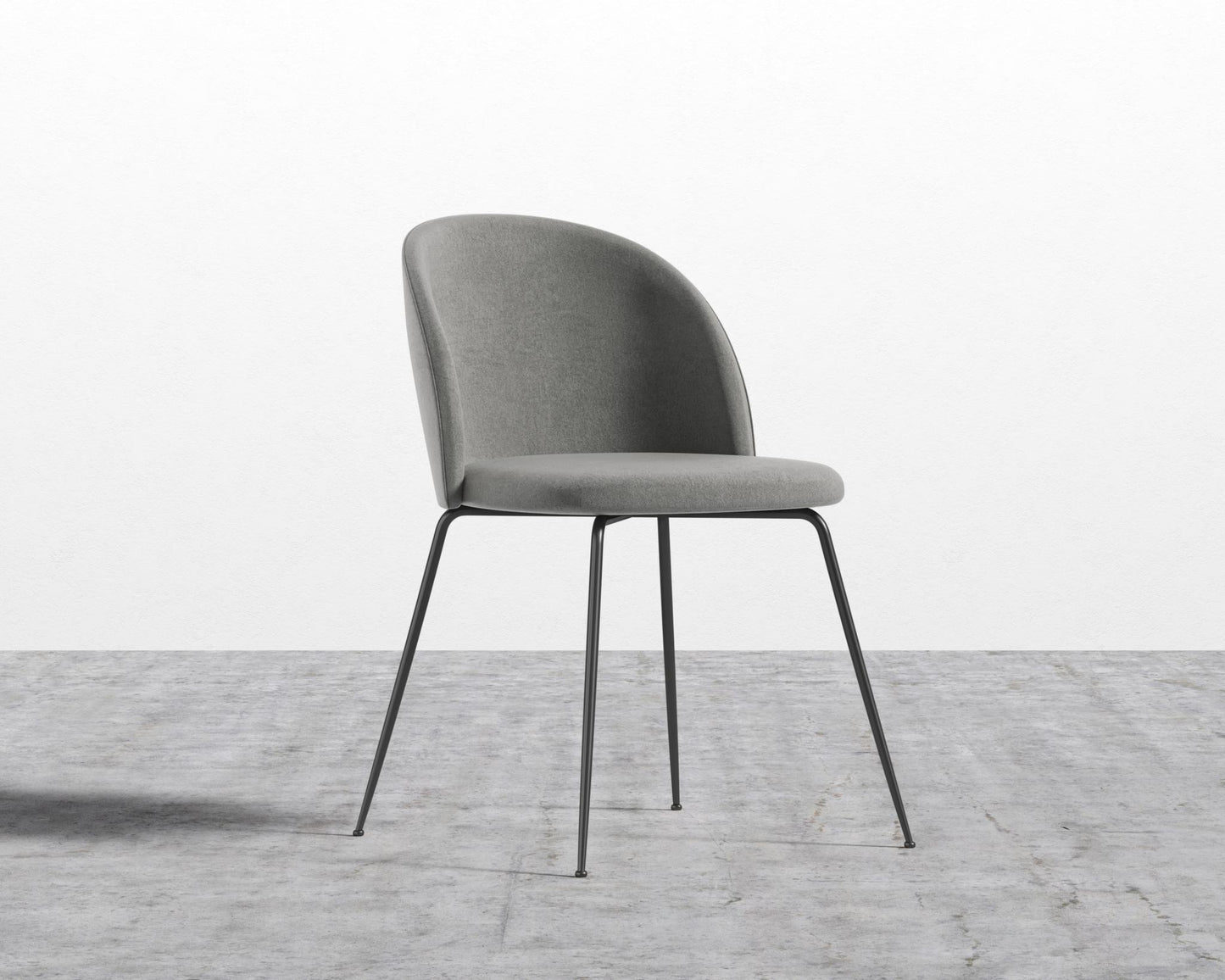 Iris Chair - Venice Vegan Suede - Strato - Black Base
