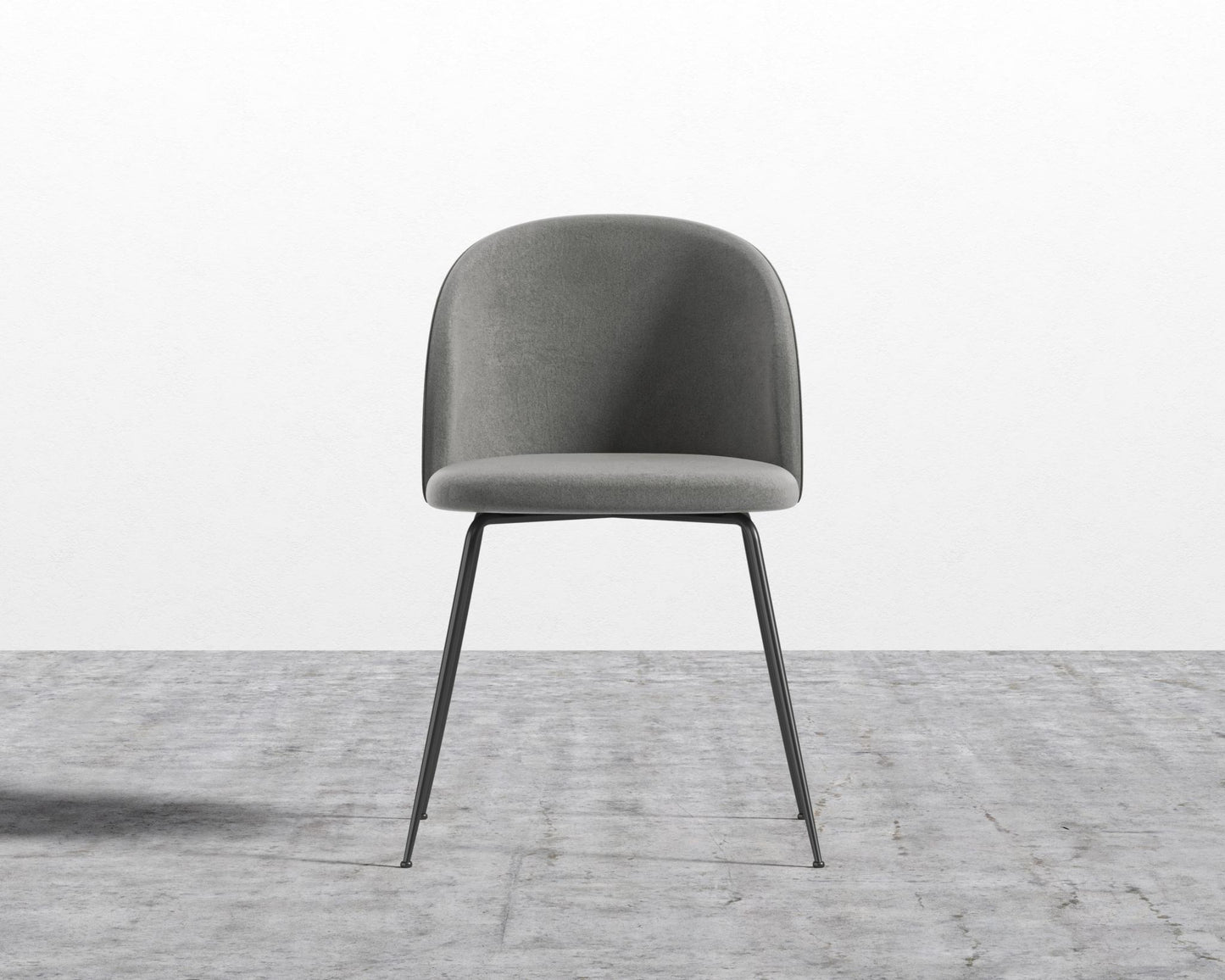 Iris Chair - Venice Vegan Suede - Strato - Black Base
