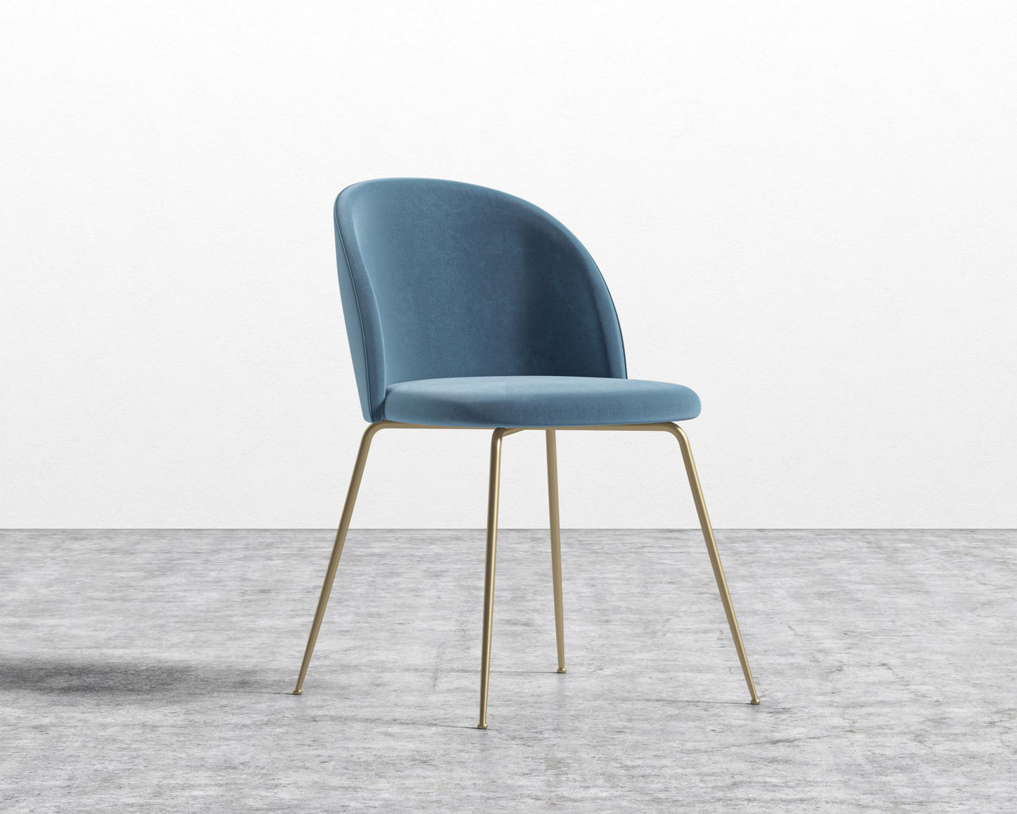 Iris Chair - Plush Velvet - Solstice - Brass Base
