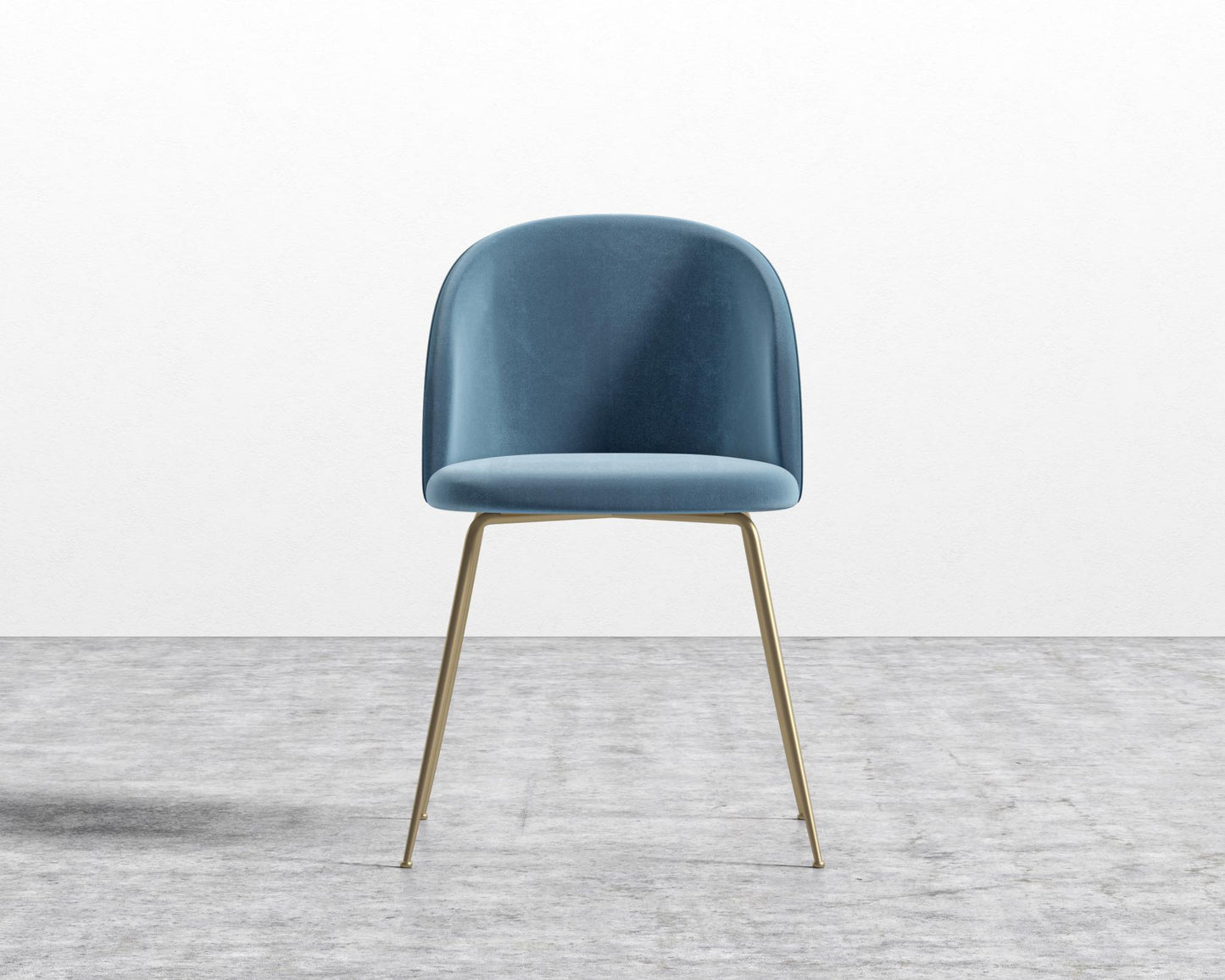 Iris Chair - Plush Velvet - Solstice - Brass Base