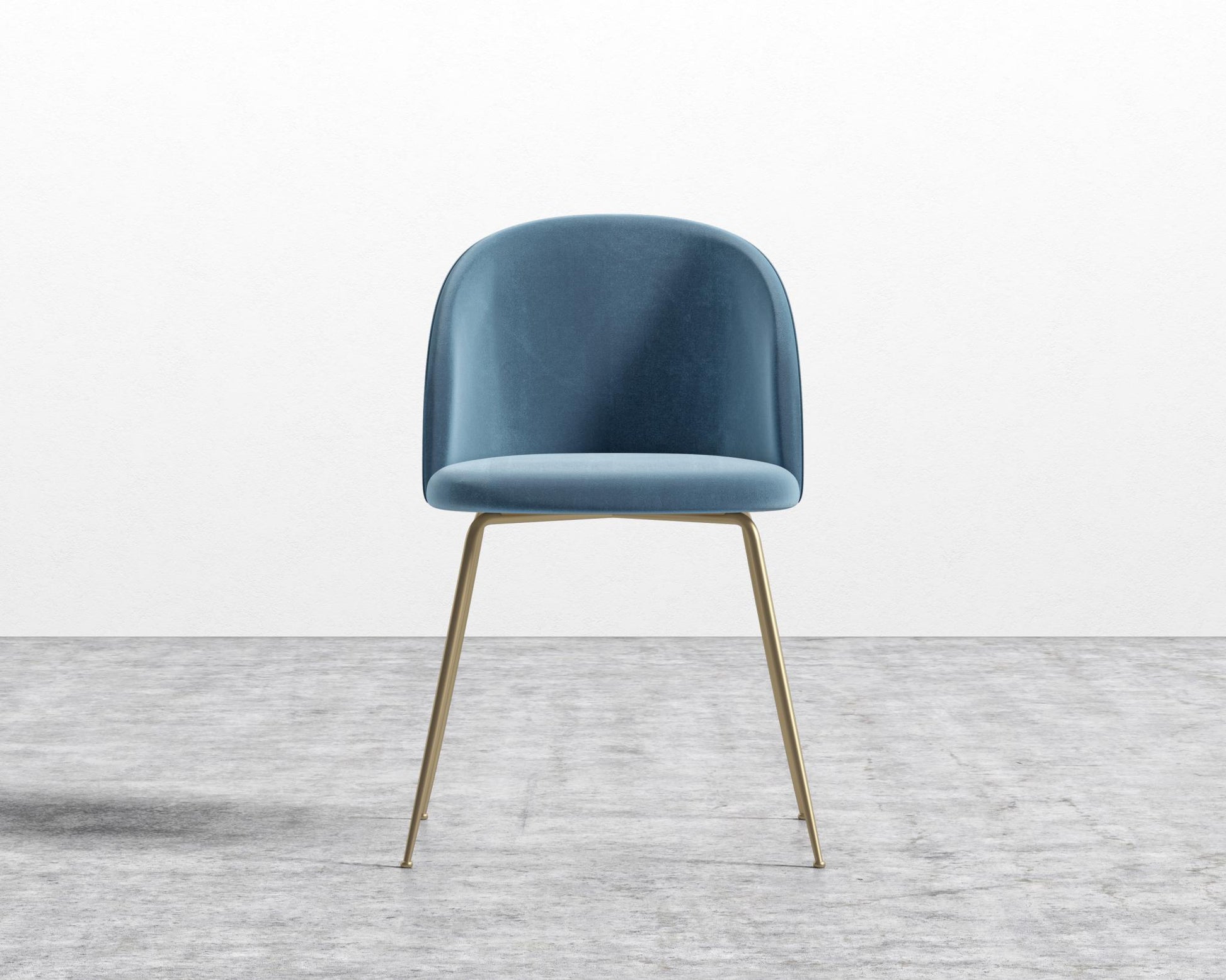 Iris Chair - Plush Velvet - Solstice - Brass Base