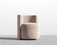 Nova Lounge Chair -  Plush Velvet - Blush