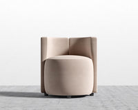 Nova Lounge Chair -  Plush Velvet - Blush