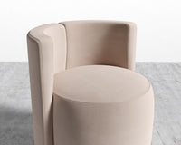 Nova Lounge Chair -  Plush Velvet - Blush
