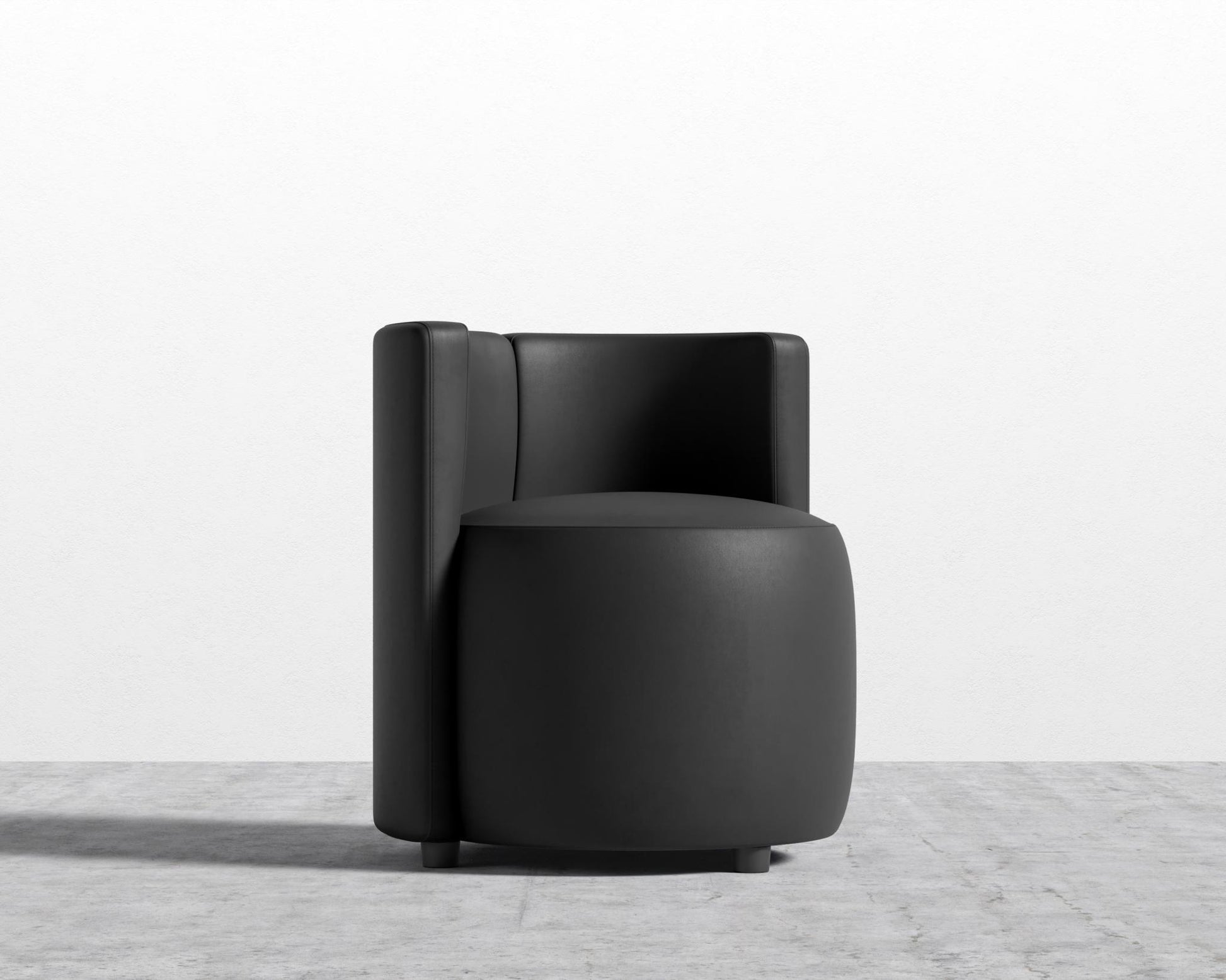 Nova Lounge Chair -  Microfiber Trento - Jet Black