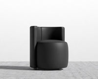 Nova Lounge Chair -  Microfiber Trento - Jet Black