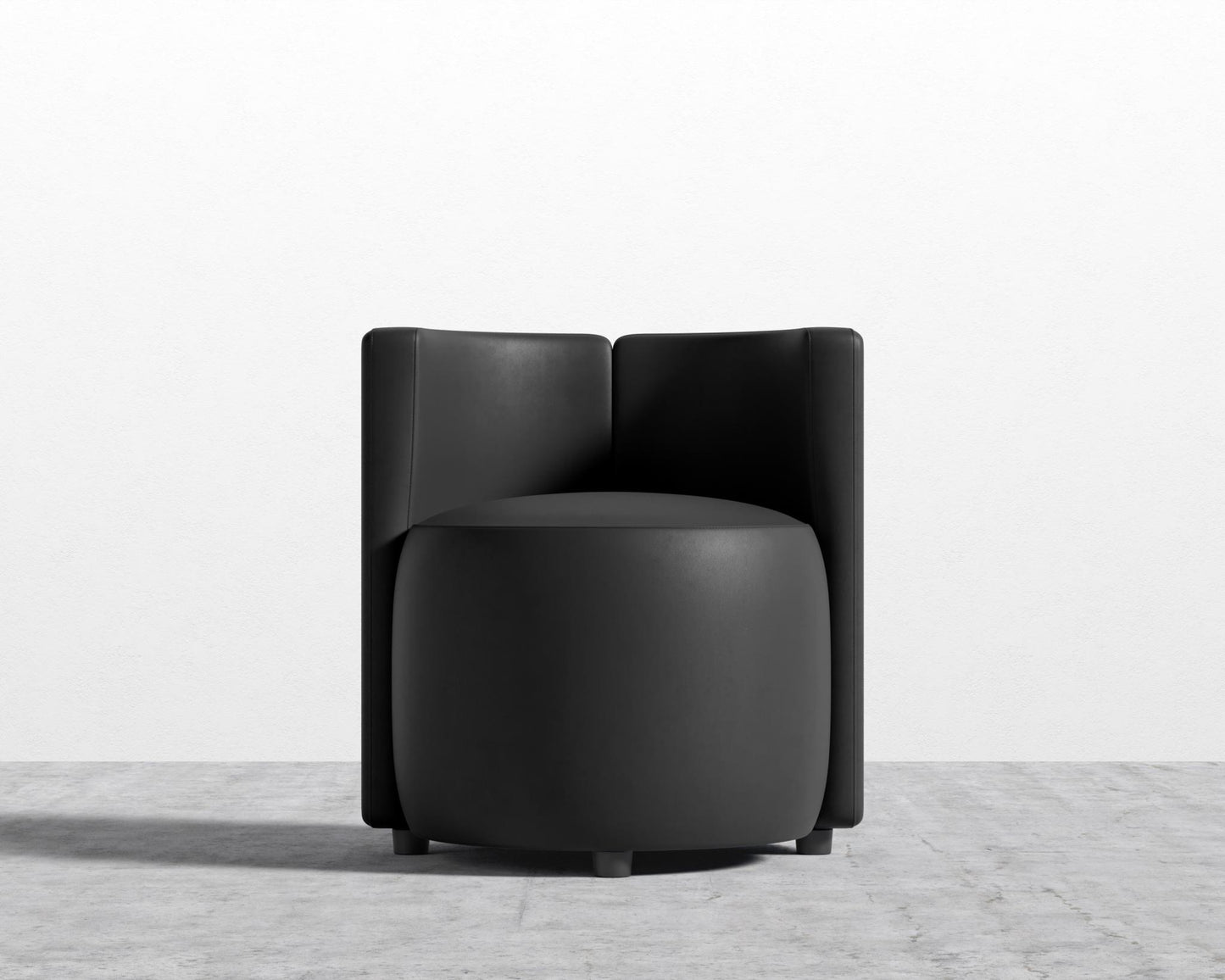 Nova Lounge Chair -  Microfiber Trento - Jet Black