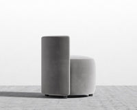 Nova Lounge Chair -  Plush Velvet - Glacier Grey