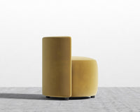 Nova Lounge Chair -  Plush Velvet - Golden Beryl