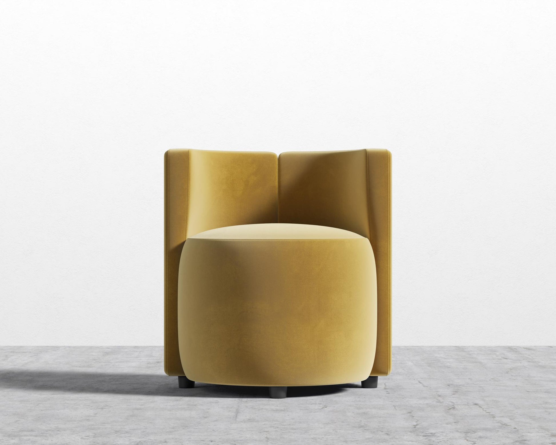 Nova Lounge Chair -  Plush Velvet - Golden Beryl
