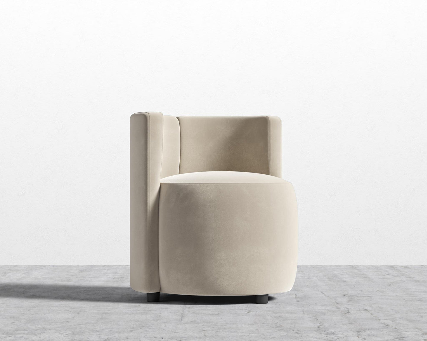 Nova Lounge Chair - Plush Velvet - Warm Taupe