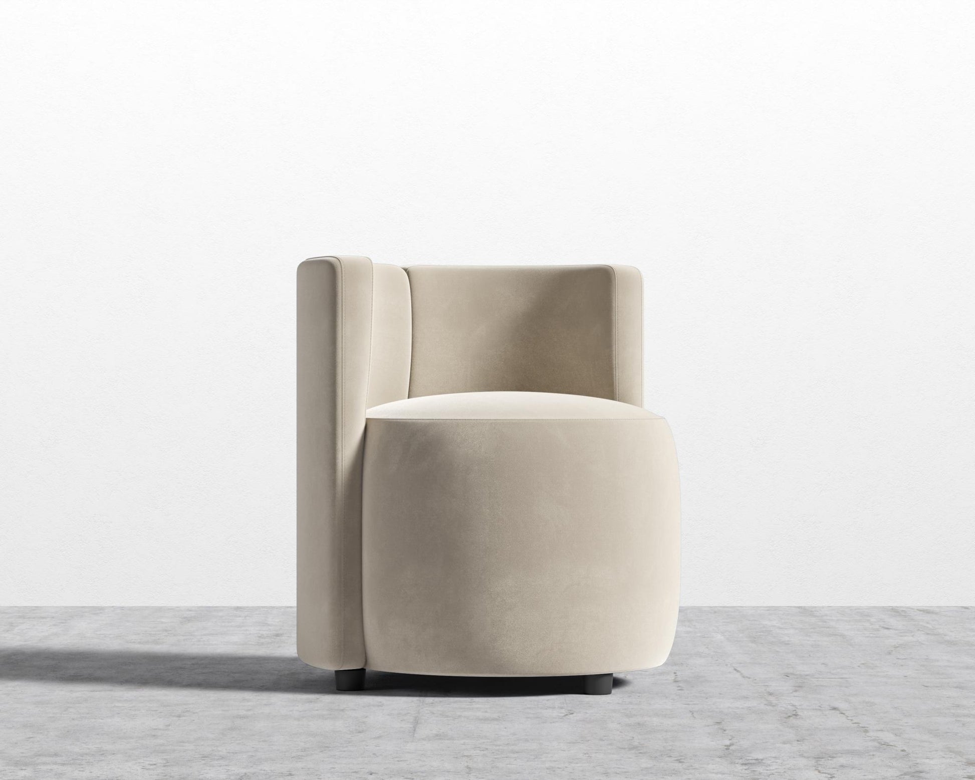 Nova Lounge Chair - Plush Velvet - Warm Taupe