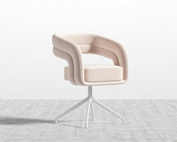 Mia Dining Chair - Plush Velvet - Blush