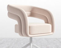Mia Dining Chair - Plush Velvet - Blush