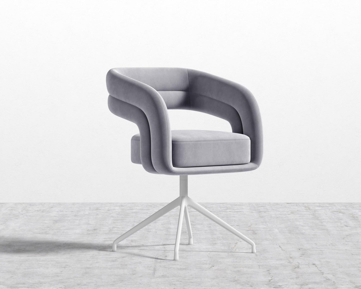 Mia Dining Chair - Vintage Velvet - Glacier Grey