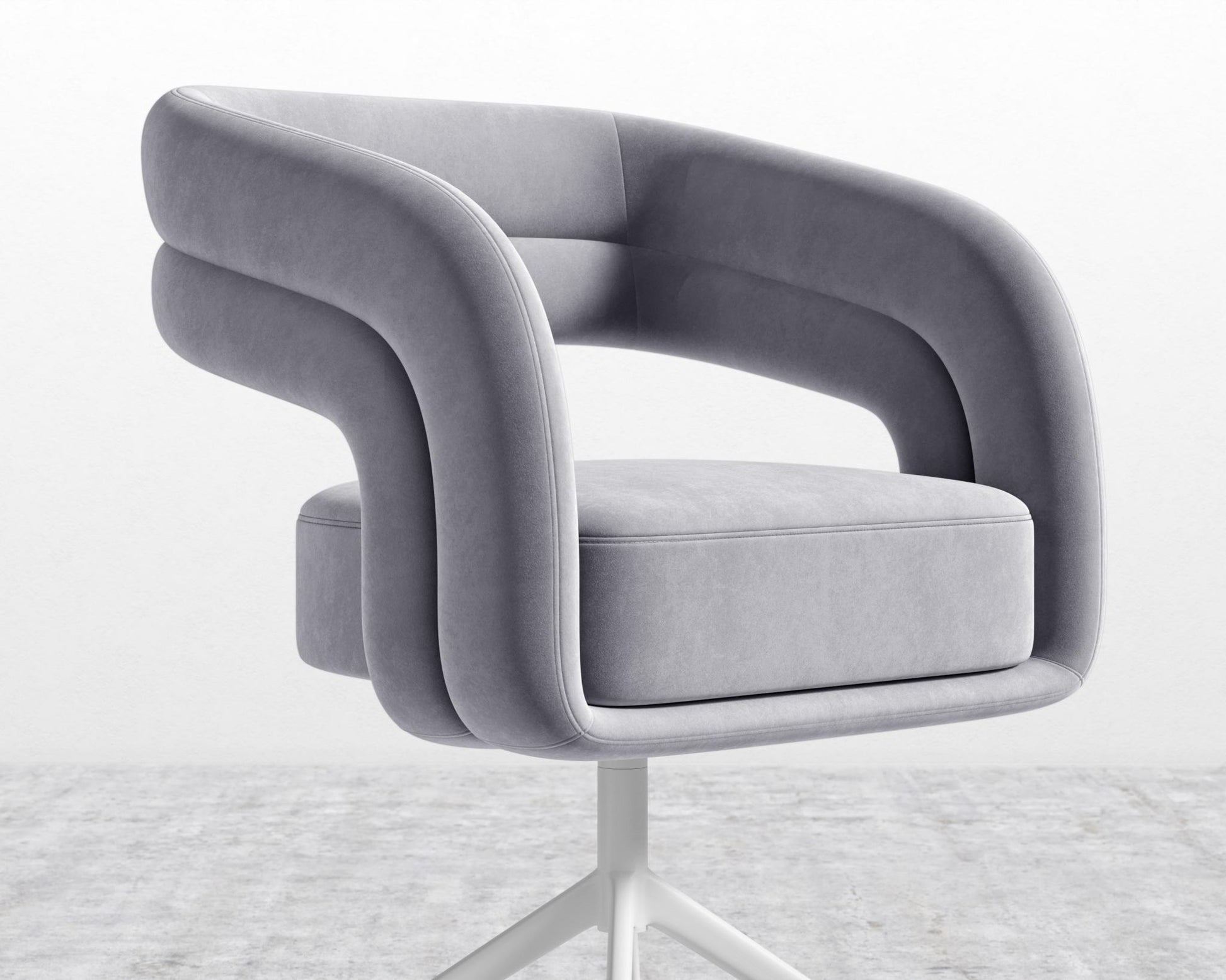 Mia Dining Chair - Vintage Velvet - Glacier Grey