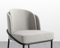 Angelo Bar Stool - Venice Suede - Chiffon - Black Frame