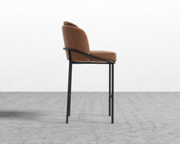 Angelo Bar Stool - Venice Suede - Cider - Black Frame