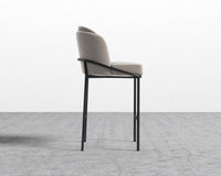 Angelo Bar Stool - Venice Suede - Latte - Black Frame