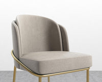 Angelo Bar Stool - Venice Suede - Latte - Gold Frame