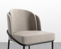 Angelo Bar Stool - Venice Suede - Latte - Black Frame