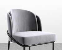 Angelo Barstool - Vintage Velvet - Glacier Grey - Black Frame