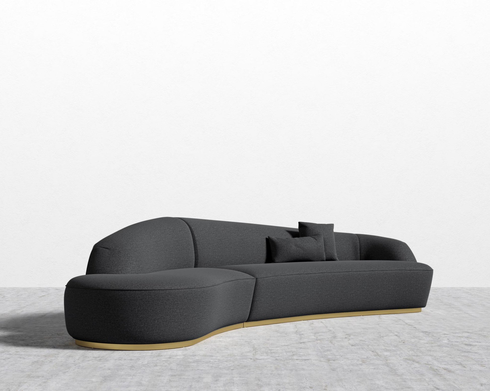 Reya Curved Sectional - Modern Felt - Stockholm